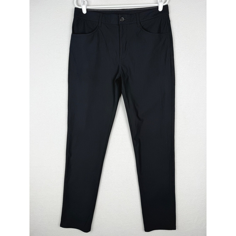 Vuori Meta Pants Mens 32 Black Technical Golf Performance Chino Trousers V430